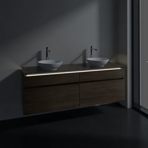 VILLEROY BOCH Legato toaletní skříňka, s osvětlením, 4 výsuvy, 1600 x 550 x 500 mm, Arizona Oak / Arizona Oak #B600L0VH, obrázek 3