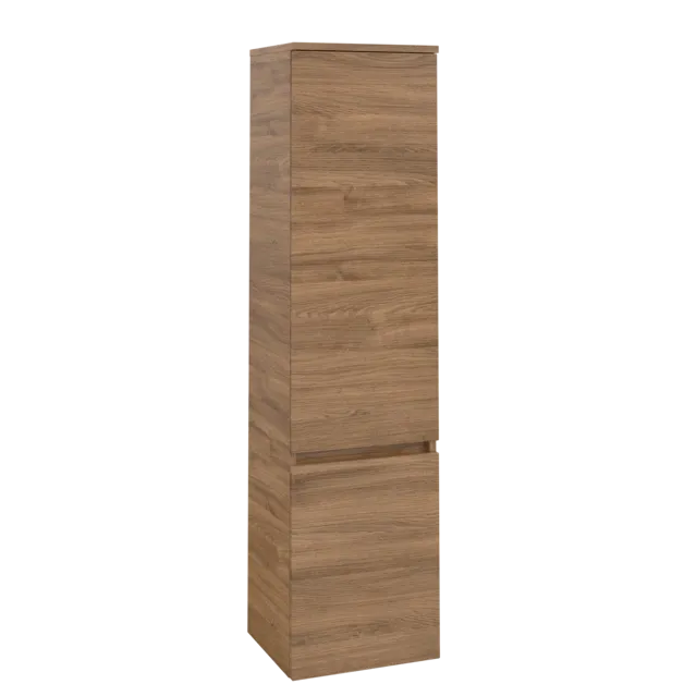 VILLEROY BOCH Vysoká skříň Legato, 2 dveře, 400 x 1550 x 350 mm, dub Kansas / dub Kansas #B73001RH