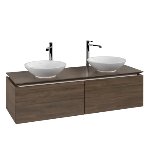 VILLEROY BOCH Legato toaletní skříňka, 2 výsuvy, 1400 x 380 x 500 mm, Arizona Oak / Arizona Oak #B59100VH