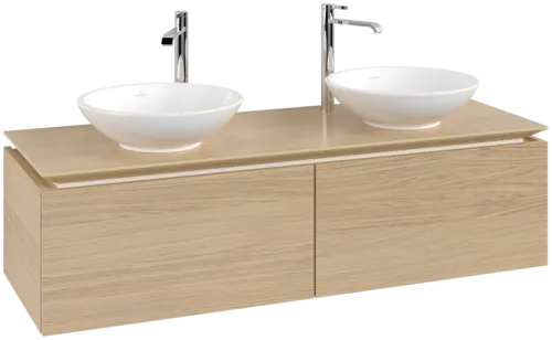 VILLEROY BOCH Legato toaletní skříňka, 2 výsuvy, 1400 x 380 x 500 mm, severský dub / severský dub #B59100VJ