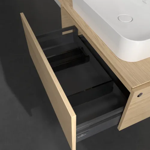 VILLEROY BOCH Legato toaletní skříňka, 1 zásuvka, 800 x 380 x 500 mm, severský dub / severský dub #B75300VJ, obrázek 6