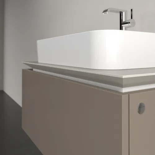 VILLEROY BOCH Legato toaletní skříňka, 1 zásuvka, 800 x 380 x 500 mm, Truffle Grey / Truffle Grey #B75300VG, obrázek 5