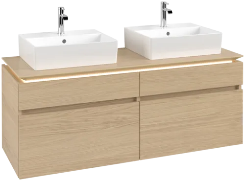VILLEROY BOCH Legato toaletní skříňka, s osvětlením, 4 výsuvy, 1400 x 550 x 500 mm, severský dub / severský dub #B669L0VJ