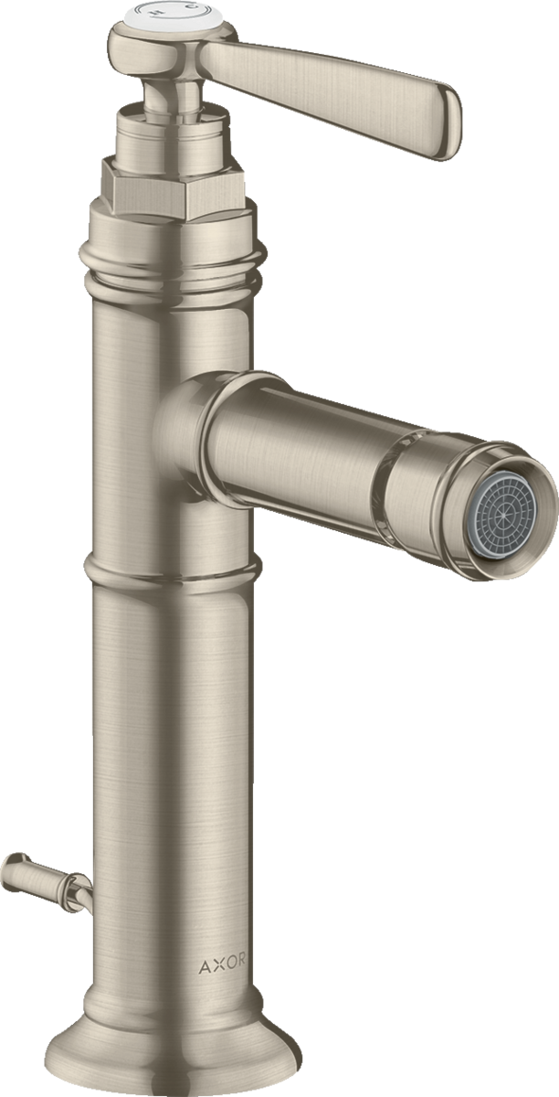 HANSGROHE AXOR Montreux Páková bidetová baterie s páčkovou rukojetí a s odtokovou soupravou s táhlem 16526820