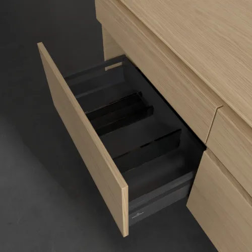 VILLEROY BOCH Legato toaletní skříňka, s osvětlením, 4 výsuvy, 1400 x 550 x 500 mm, severský dub / severský dub #B590L0VJ, obrázek 5
