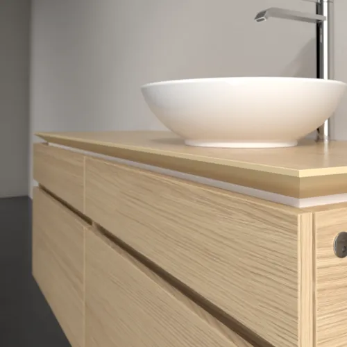 VILLEROY BOCH Legato toaletní skříňka, s osvětlením, 4 výsuvy, 1400 x 550 x 500 mm, severský dub / severský dub #B590L0VJ, obrázek 4