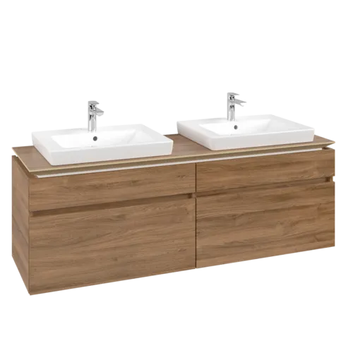 VILLEROY BOCH Legato toaletní skříňka, 4 výsuvy, 1600 x 550 x 500 mm, dub Kansas / dub Kansas #B69300RH