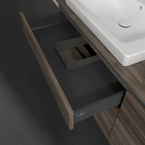 VILLEROY BOCH Legato toaletní skříňka, 4 výsuvy, 1600 x 550 x 500 mm, Kamenný dub / Kamenný dub #B69300RK, obrázek 7