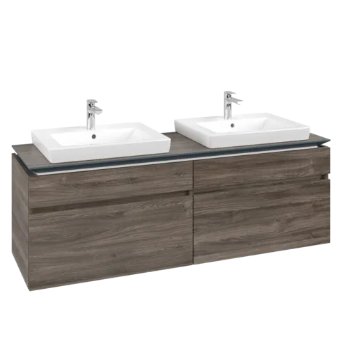 VILLEROY BOCH Legato toaletní skříňka, 4 výsuvy, 1600 x 550 x 500 mm, Kamenný dub / Kamenný dub #B69300RK