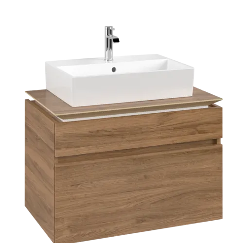 VILLEROY BOCH Legato toaletní skříňka, 2 výsuvy, 800 x 550 x 500 mm, dub Kansas / dub Kansas #B60200RH
