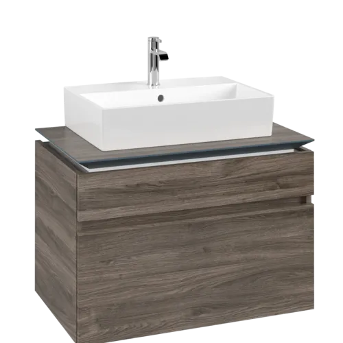 VILLEROY BOCH Legato toaletní skříňka, 2 výsuvy, 800 x 550 x 500 mm, Kamenný dub / Kamenný dub #B60200RK