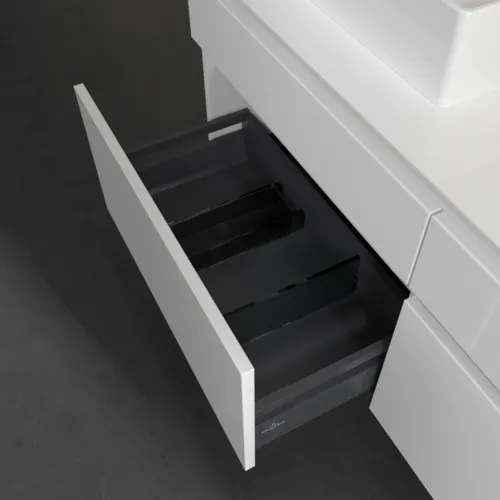 VILLEROY BOCH Legato toaletní skříňka, 4 výsuvy, 1400 x 550 x 500 mm, lesklá bílá / lesklá bílá #B66900DH, obrázek 6