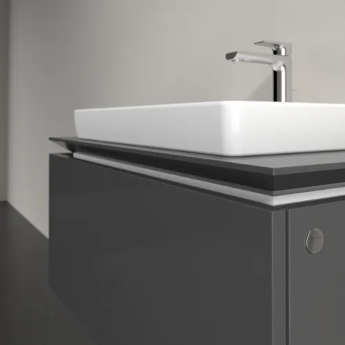 VILLEROY BOCH Legato toaletní skříňka, 1 zásuvka, 800 x 380 x 500 mm, lesklá šedá / lesklá šedá #B67800FP, obrázek 5