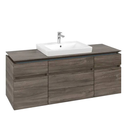 VILLEROY BOCH Legato toaletní skříňka, 5 výsuvů, 1400 x 550 x 500 mm, Kamenný dub / Kamenný dub #B68500RK