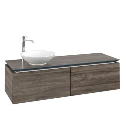 VILLEROY BOCH Legato toaletní skříňka, 2 výsuvy, 1400 x 380 x 500 mm, Kamenný dub / Kamenný dub #B58700RK
