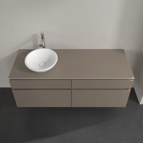 VILLEROY BOCH Legato toaletní skříňka, 4 výsuvy, 1400 x 550 x 500 mm, Truffle Grey / Truffle Grey #B58800VG, obrázek 4