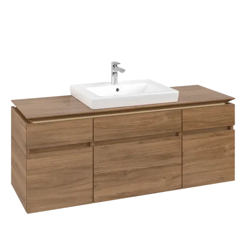 VILLEROY BOCH Legato toaletní skříňka, 5 výsuvů, 1400 x 550 x 500 mm, dub Kansas / dub Kansas #B68500RH