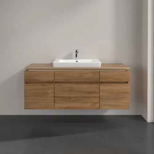 VILLEROY BOCH Legato toaletní skříňka, 5 výsuvů, 1400 x 550 x 500 mm, dub Kansas / dub Kansas #B68500RH, obrázek 3
