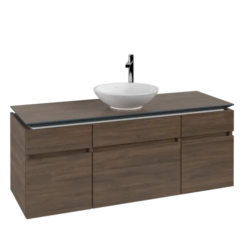 VILLEROY BOCH Legato toaletní skříňka, 5 výsuvů, 1400 x 550 x 500 mm, Arizona Oak / Arizona Oak #B58600VH