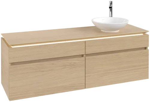 VILLEROY BOCH Legato toaletní skříňka, s osvětlením, 4 výsuvy, 1600 x 550 x 500 mm, severský dub / severský dub #B598L0VJ