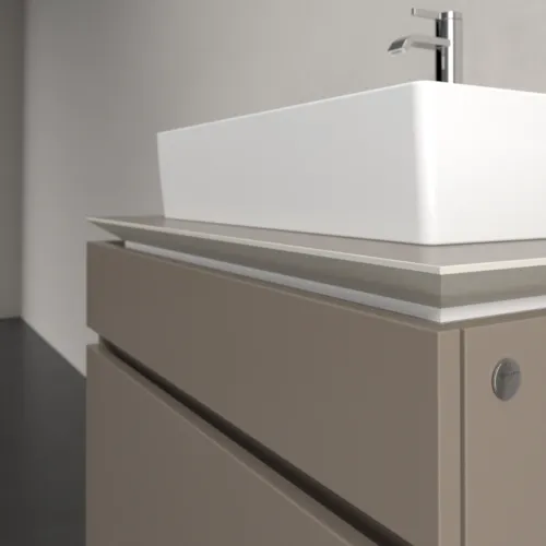 VILLEROY BOCH Legato toaletní skříňka, 2 výsuvy, 800 x 550 x 500 mm, Truffle Grey / Truffle Grey #B60200VG, obrázek 5
