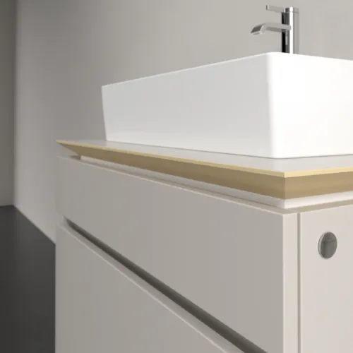 VILLEROY BOCH Legato toaletní skříňka, 2 výsuvy, 800 x 550 x 500 mm, Soft Grey / Soft Grey #B60200VK, obrázek 5