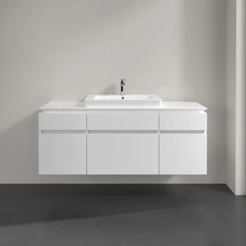 VILLEROY BOCH Legato toaletní skříňka, 5 výsuvů, 1400 x 550 x 500 mm, bílá matná / bílá matná #B68500MS, obrázek 3