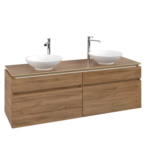 VILLEROY BOCH Legato toaletní skříňka, 4 výsuvy, 1600 x 550 x 500 mm, dub Kansas / dub Kansas #B60000RH