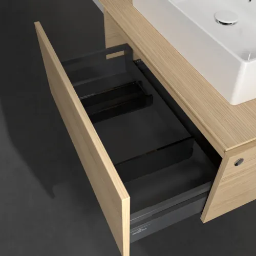 VILLEROY BOCH Legato toaletní skříňka, 1 zásuvka, 800 x 380 x 500 mm, severský dub / severský dub #B60100VJ, obrázek 6