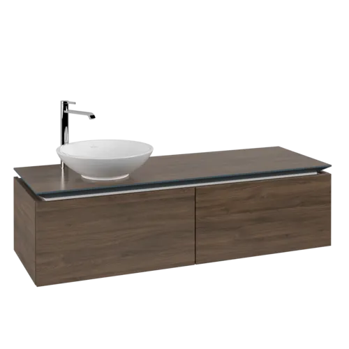 VILLEROY BOCH Legato toaletní skříňka, 2 výsuvy, 1400 x 380 x 500 mm, Arizona Oak / Arizona Oak #B58700VH