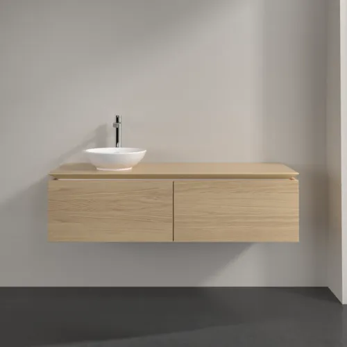 VILLEROY BOCH Legato toaletní skříňka, 2 výsuvy, 1400 x 380 x 500 mm, severský dub / severský dub #B58700VJ, obrázek 3