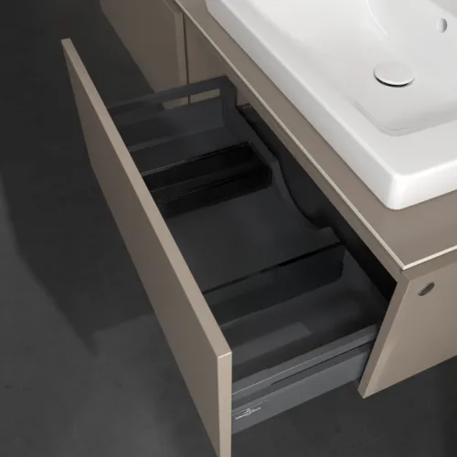 VILLEROY BOCH Legato toaletní skříňka, 2 výsuvy, 1600 x 380 x 500 mm, Truffle Grey / Truffle Grey #B69200VG, obrázek 6