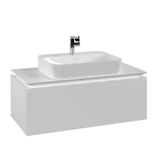 VILLEROY BOCH Legato toaletní skříňka, 1 zásuvka, 1000 x 380 x 500 mm, bílá matná / bílá matná #B75500MS