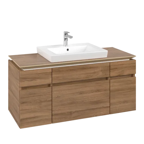VILLEROY BOCH Legato toaletní skříňka, 5 výsuvů, 1200 x 550 x 500 mm, dub Kansas / dub Kansas #B68300RH