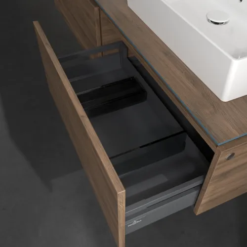 VILLEROY BOCH Legato toaletní skříňka, 2 výsuvy, 1600 x 380 x 500 mm, Arizona Oak / Arizona Oak #B67600VH, obrázek 6