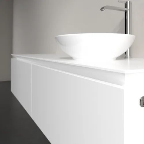 VILLEROY BOCH Legato toaletní skříňka, s osvětlením, 2 výsuvy, 1600 x 380 x 500 mm, bílá matná / bílá matná #B597L0MS, obrázek 4