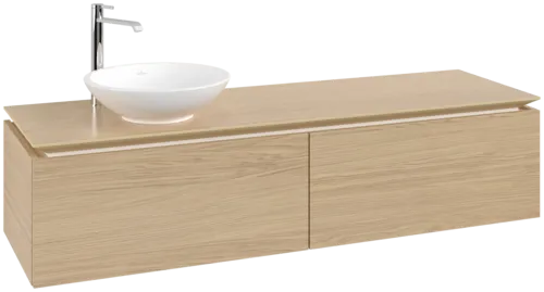 VILLEROY BOCH Legato toaletní skříňka, 2 výsuvy, 1600 x 380 x 500 mm, severský dub / severský dub #B59500VJ