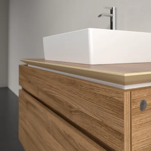 VILLEROY BOCH Legato toaletní skříňka, 2 výsuvy, 1000 x 550 x 500 mm, dub Kansas / dub Kansas #B60400RH, obrázek 5