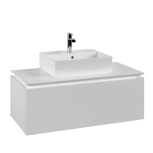 VILLEROY BOCH Legato toaletní skříňka, 1 zásuvka, 1000 x 380 x 500 mm, bílá matná / bílá matná #B60300MS