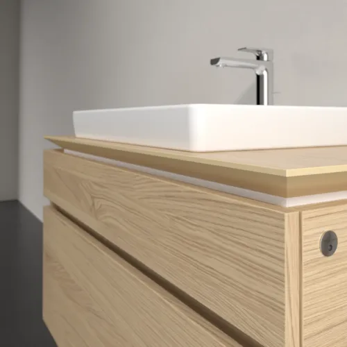 VILLEROY BOCH Legato toaletní skříňka, s osvětlením, 2 výsuvy, 1000 x 550 x 500 mm, severský dub / severský dub #B681L0VJ, obrázek 4