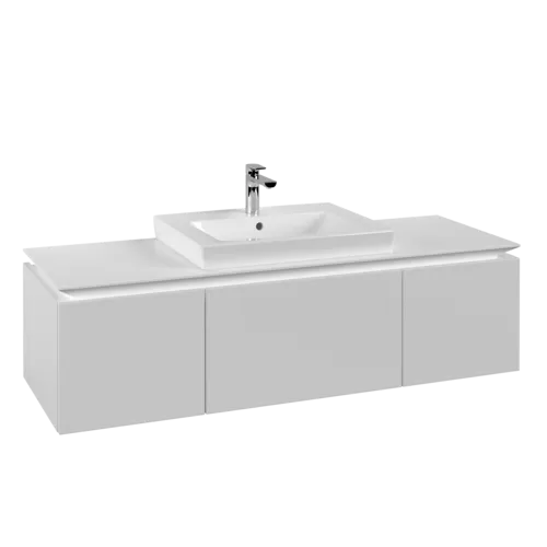 VILLEROY BOCH Legato toaletní skříňka, 3 výsuvy, 1200 x 380 x 500 mm, bílá matná / bílá matná #B68200MS