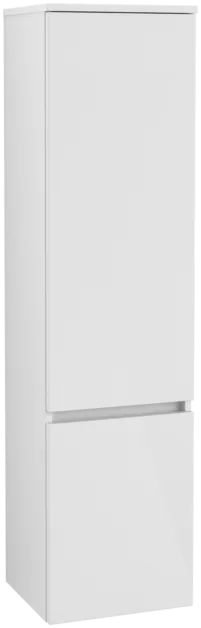VILLEROY BOCH Vysoká skříň Legato, 2 dveře, 400 x 1550 x 350 mm, lesklá bílá / lesklá bílá #B73000DH