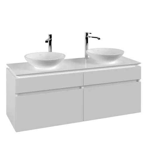 VILLEROY BOCH Legato toaletní skříňka, 4 výsuvy, 1400 x 550 x 500 mm, bílá matná / bílá matná #B59200MS