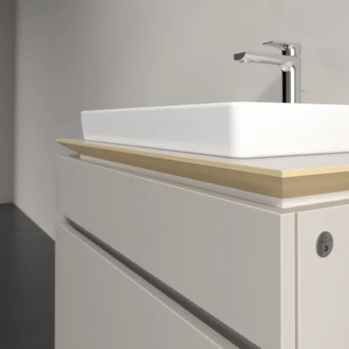 VILLEROY BOCH Legato toaletní skříňka, s osvětlením, 2 výsuvy, 800 x 550 x 500 mm, Soft Grey / Soft Grey #B679L0VK, obrázek 4