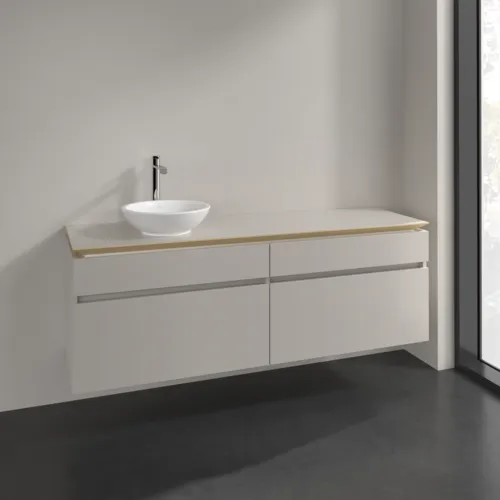 VILLEROY BOCH Legato toaletní skříňka, 4 výsuvy, 1600 x 550 x 500 mm, Soft Grey / Soft Grey #B59600VK, obrázek 2