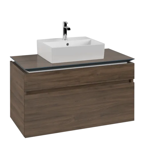 VILLEROY BOCH Legato toaletní skříňka, 2 výsuvy, 1000 x 550 x 500 mm, Arizona Oak / Arizona Oak #B60400VH