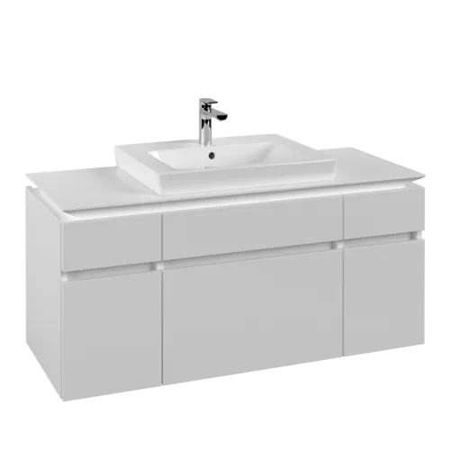 VILLEROY BOCH Legato toaletní skříňka, 5 výsuvů, 1200 x 550 x 500 mm, bílá matná / bílá matná #B68300MS