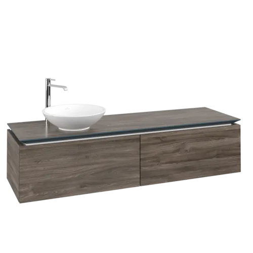 VILLEROY BOCH Legato toaletní skříňka, 2 výsuvy, 1600 x 380 x 500 mm, Kamenný dub / Kamenný dub #B59500RK