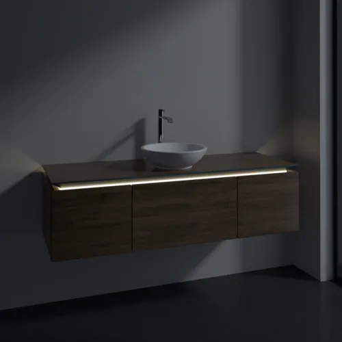 VILLEROY BOCH Legato toaletní skříňka, s osvětlením, 3 výsuvy, 1400 x 380 x 500 mm, Arizona Oak / Arizona Oak #B585L0VH, obrázek 3