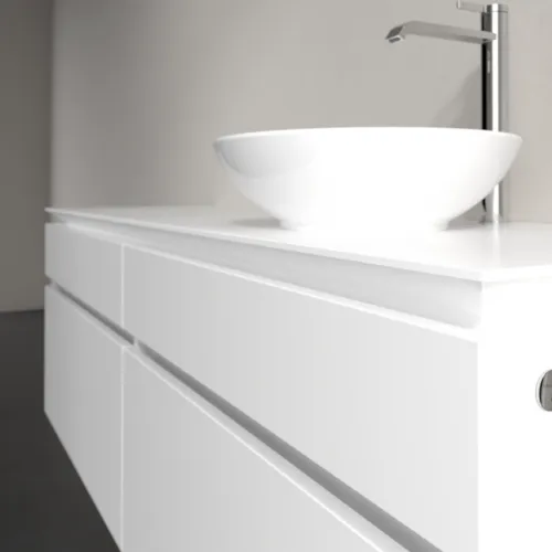 VILLEROY BOCH Legato toaletní skříňka, s osvětlením, 4 výsuvy, 1600 x 550 x 500 mm, bílá matná / bílá matná #B598L0MS, obrázek 4